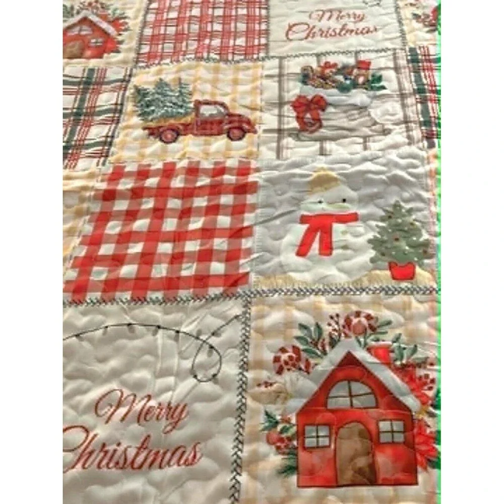King Size Christmas Comforter Set — New Without Tags